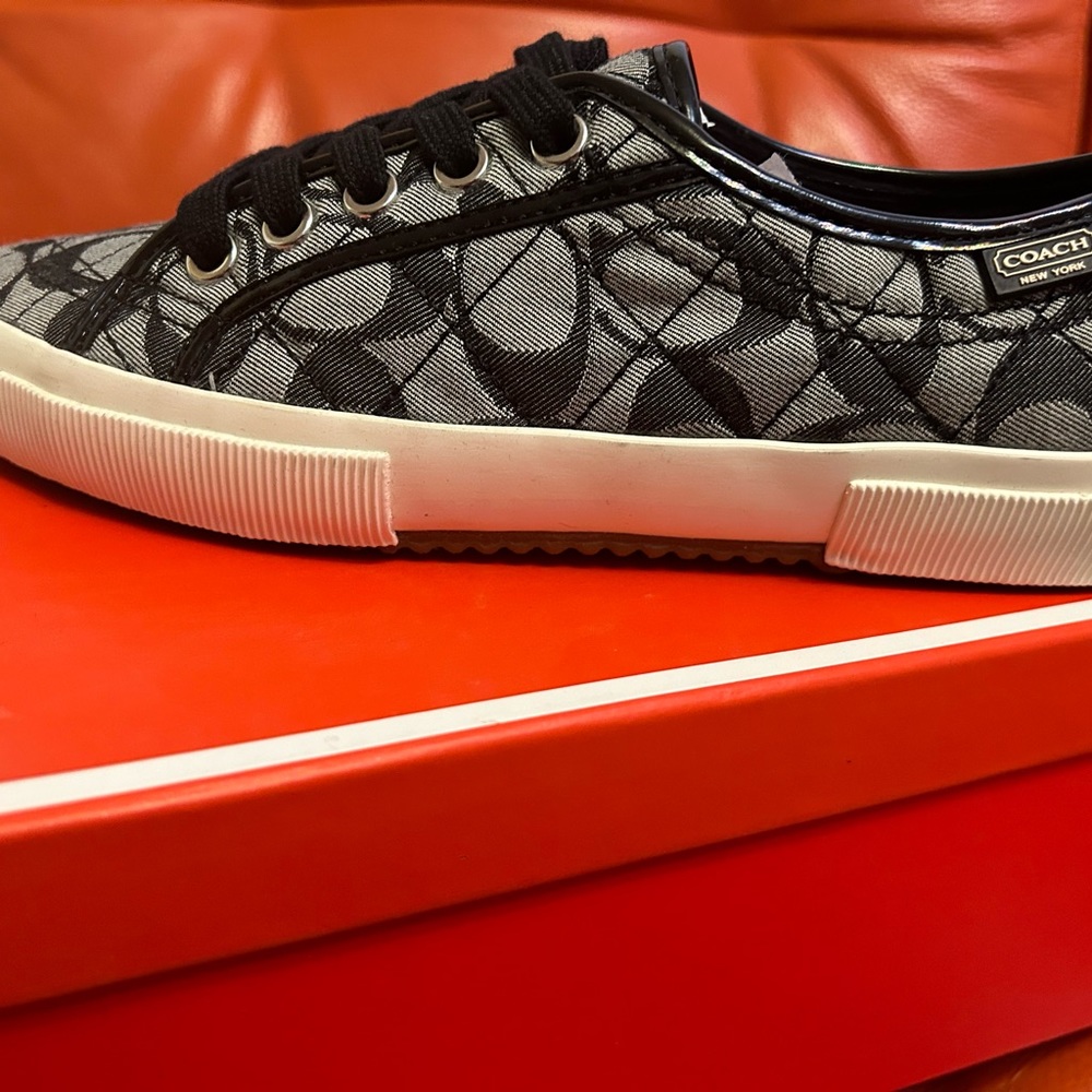Coach leather/ jeans sneakers/keds /with original box
